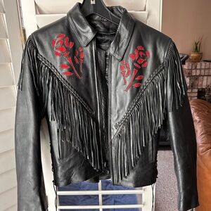 AUTHENTIC Black Leather Jacket